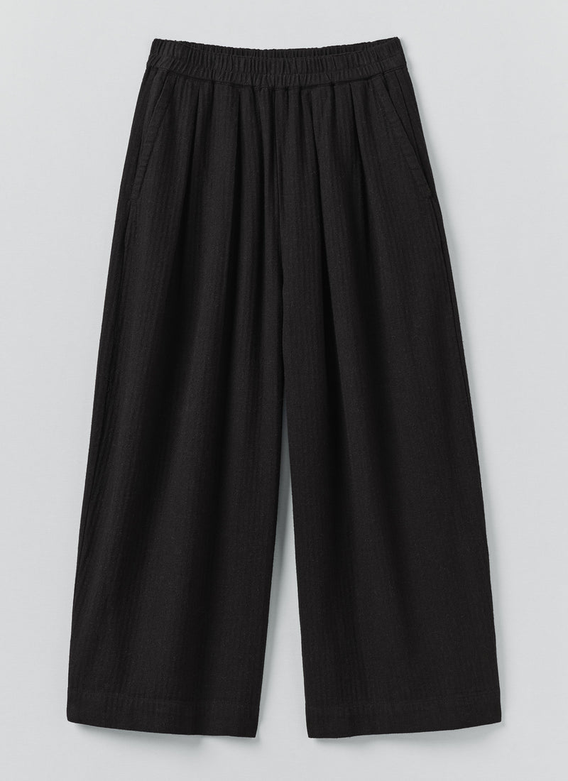 Brushed Linen Cotton Trousers | Slate