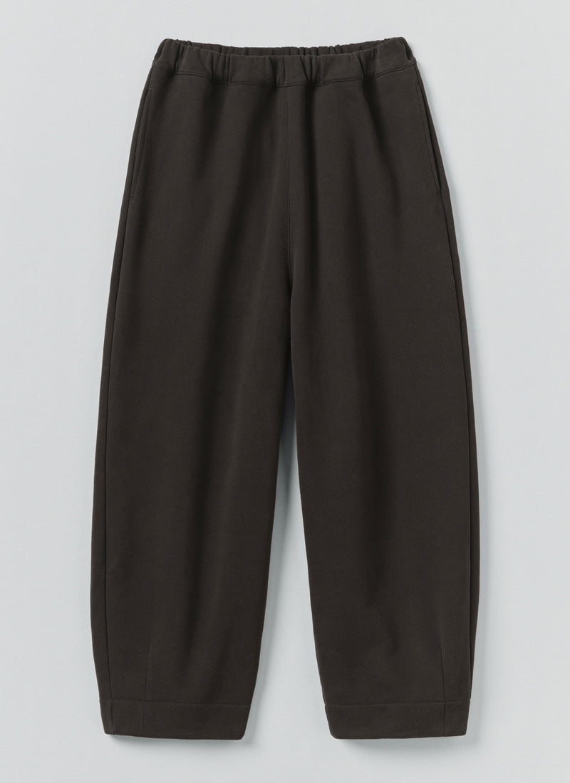 Jersey Barrel Leg Trousers | Black Pepper