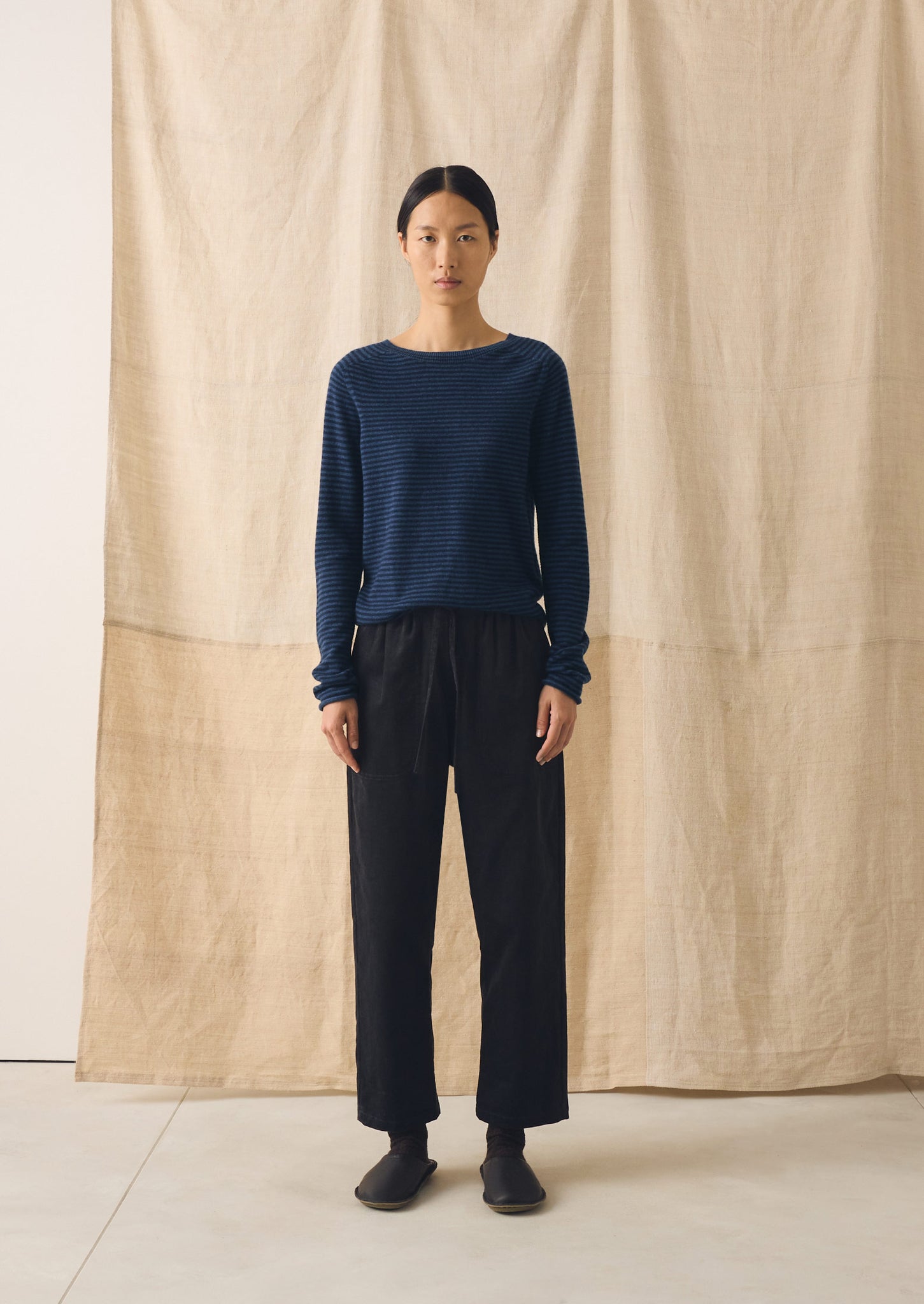 Suki Organic Cord Trousers | Charcoal