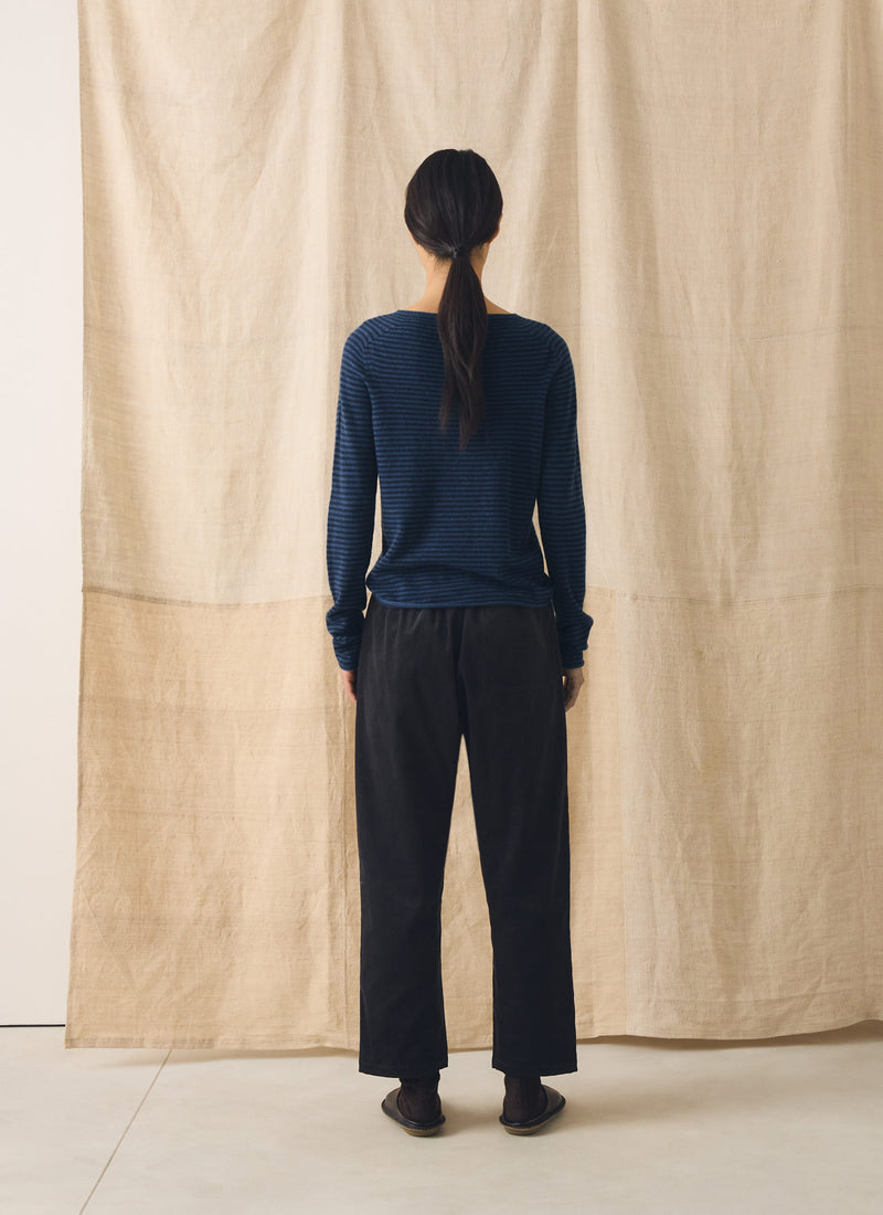 Suki Organic Cord Trousers | Charcoal