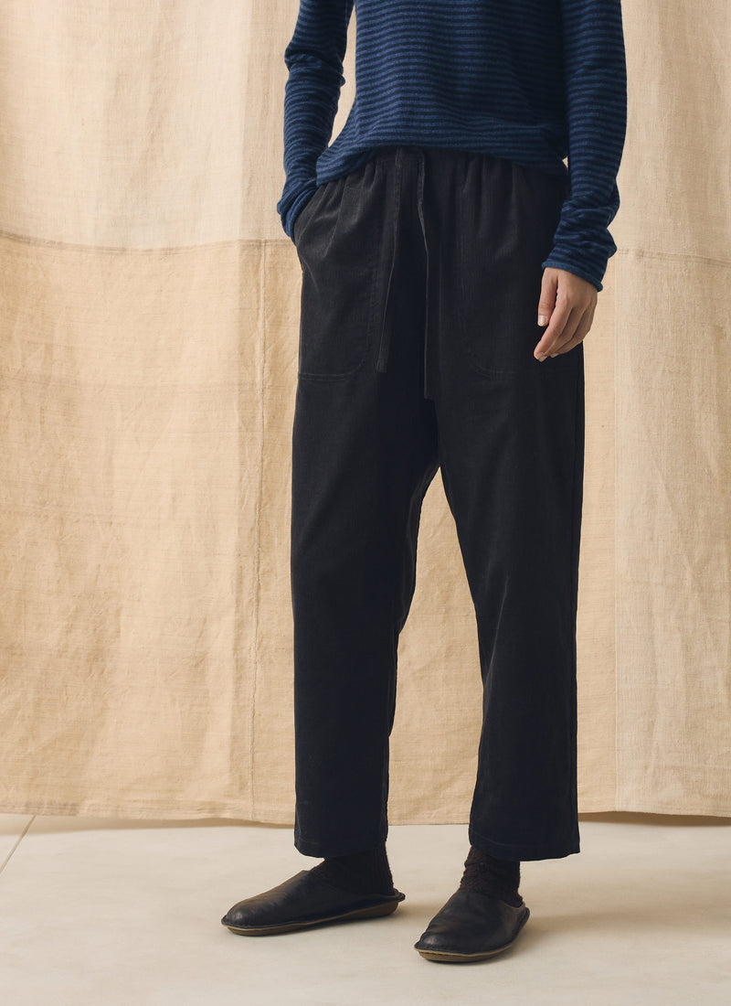 Suki Organic Cord Trousers | Charcoal