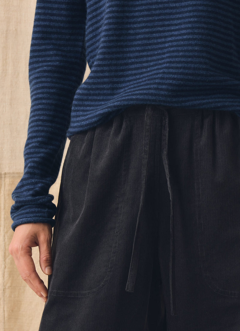 Suki Organic Cord Trousers | Charcoal