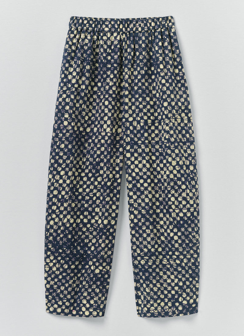 Batik Cook Check Trousers | Provencal Blue