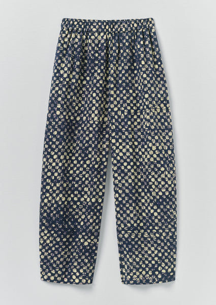Batik Cook Check Trousers | Provencal Blue | TOAST
