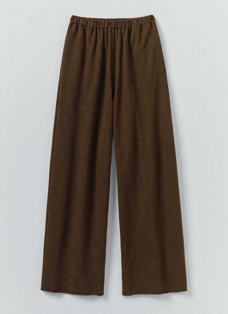 Full Length Loopback Jersey Trousers | Dark Olive