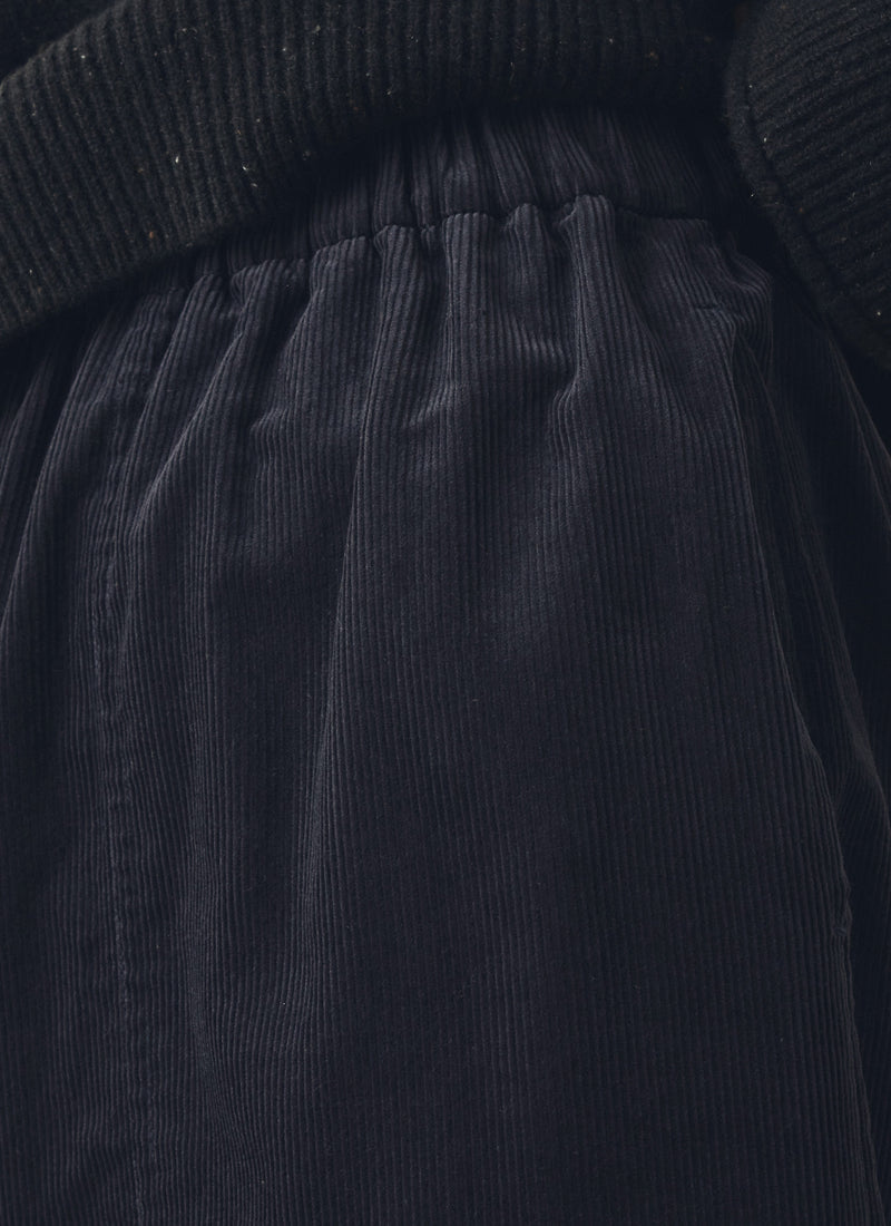 Barrel Leg Cord Trousers | Midnight