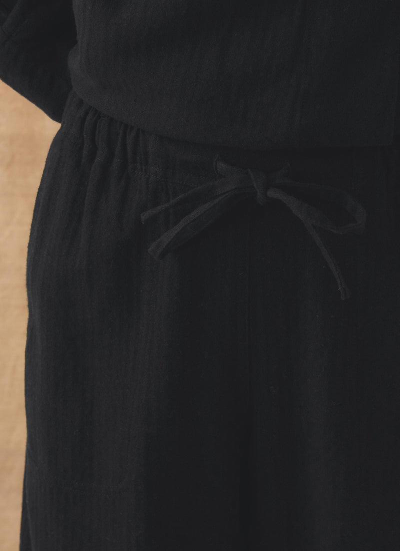 Suki Brushed Linen Cotton Herringbone Trousers | Slate