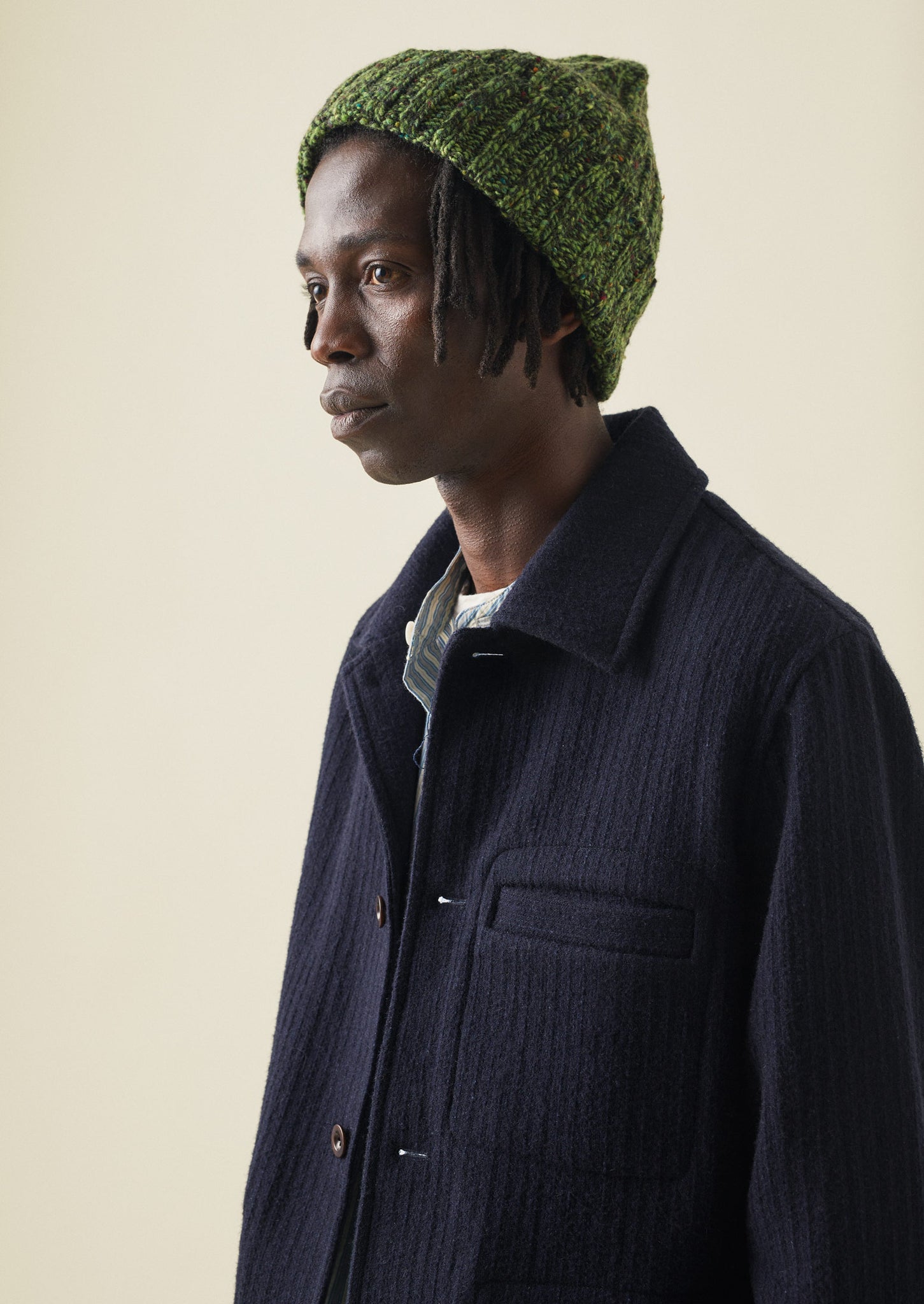 Donegal Wool Marl Hat Green Marl TOAST