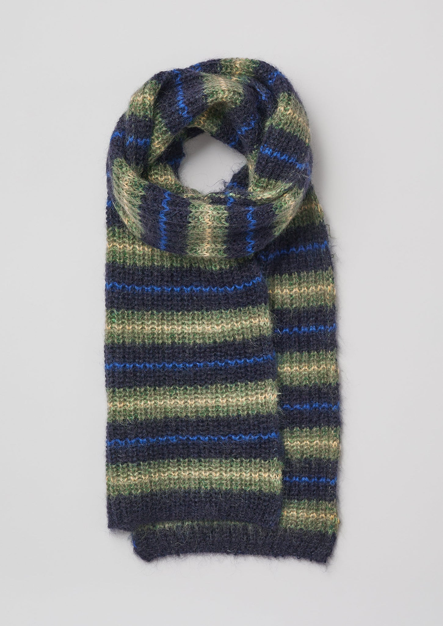 Lofty Stripe Scarf | Blue Multi