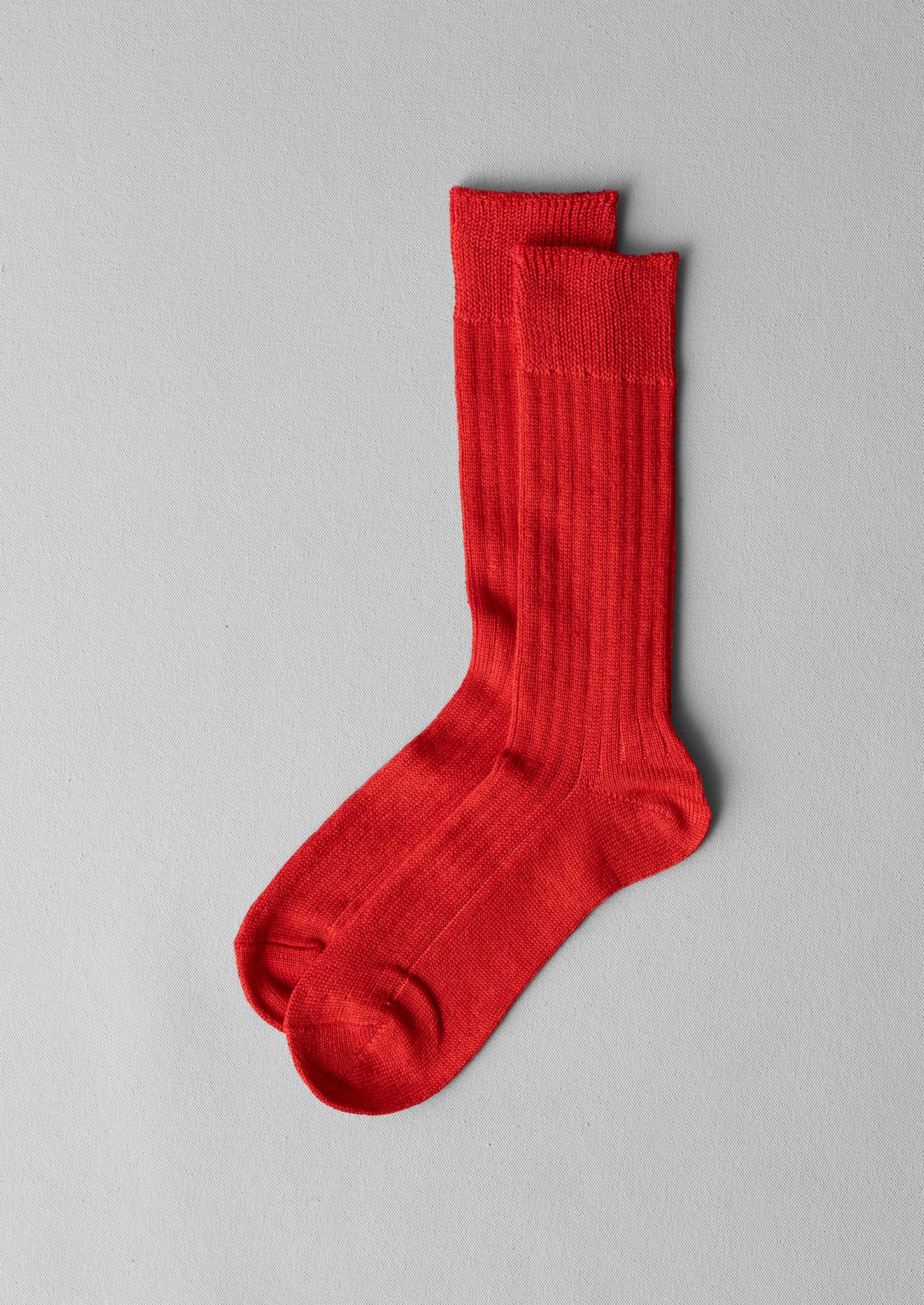 Rototo Linen Cotton Socks | Tomato