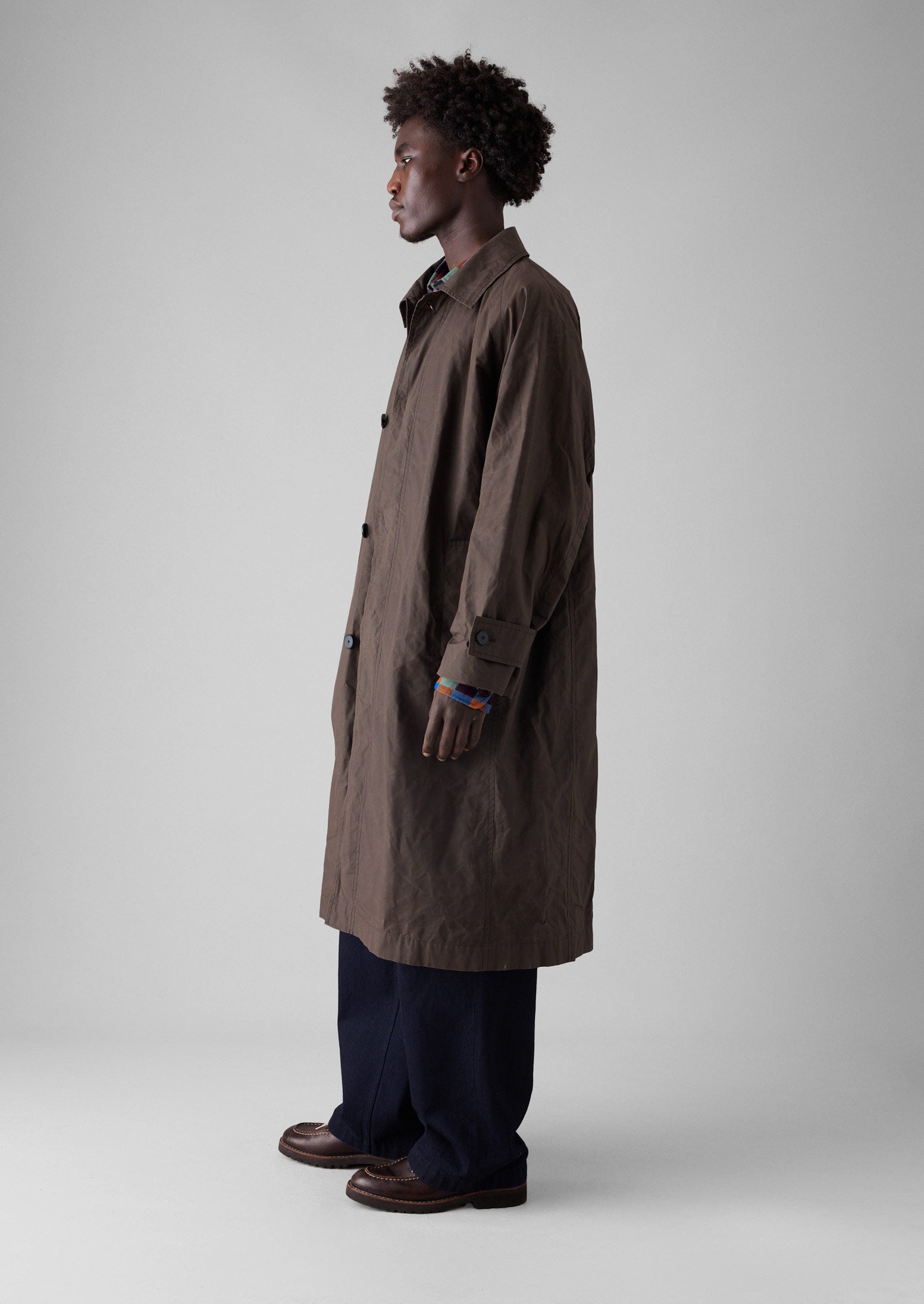 High Neck Trench Coat - Curds & Whey // Habitual