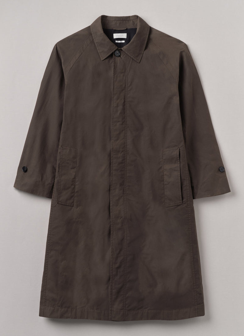 Waxed Cotton Trench Coat | Rye
