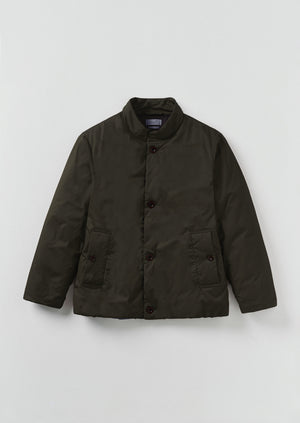 Padded Stand Collar Jacket | Iron Green | TOAST