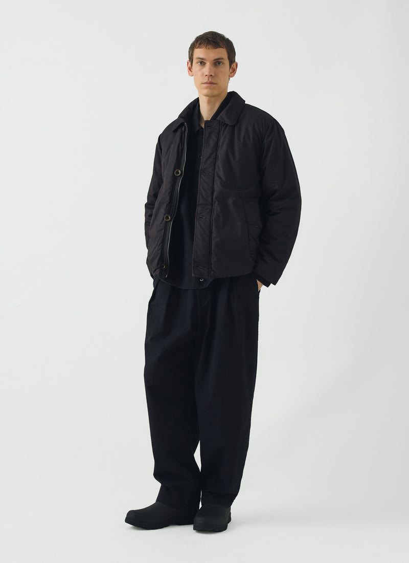 Padded Cotton Twill Jacket | Peat