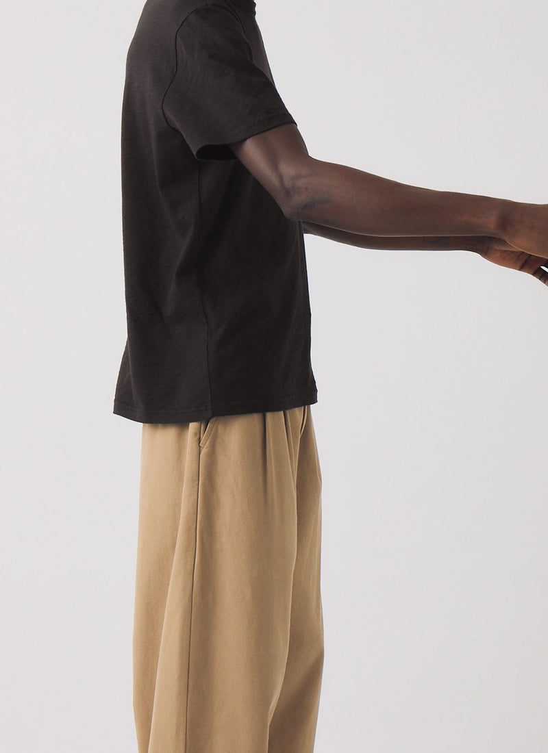 Theo Organic Cotton Short Sleeve Tee | Carbon Black