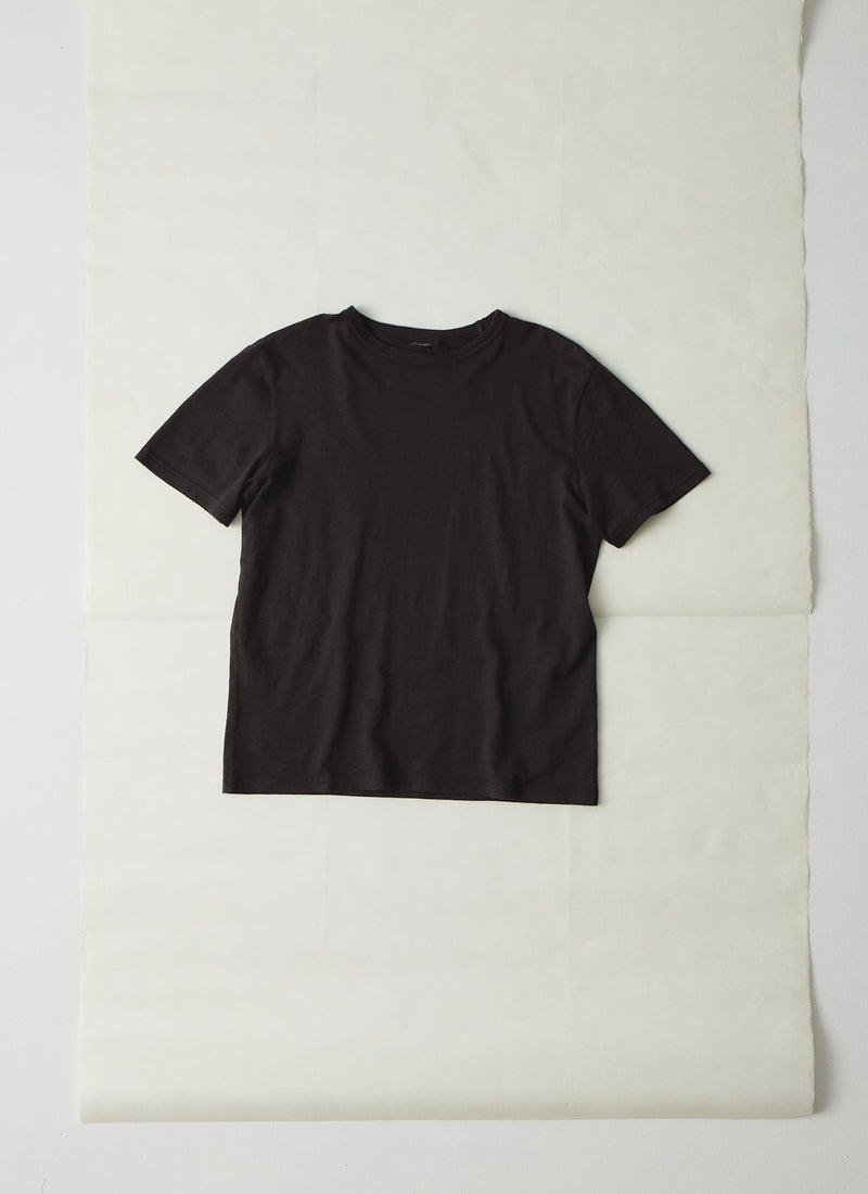Theo Organic Cotton Short Sleeve Tee | Carbon Black