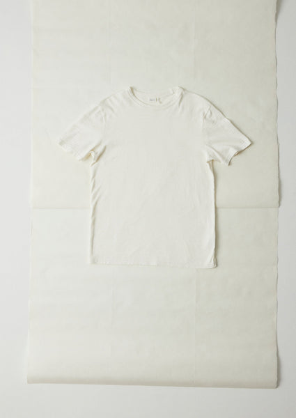 Theo Cotton Short Sleeve Tee Chalk