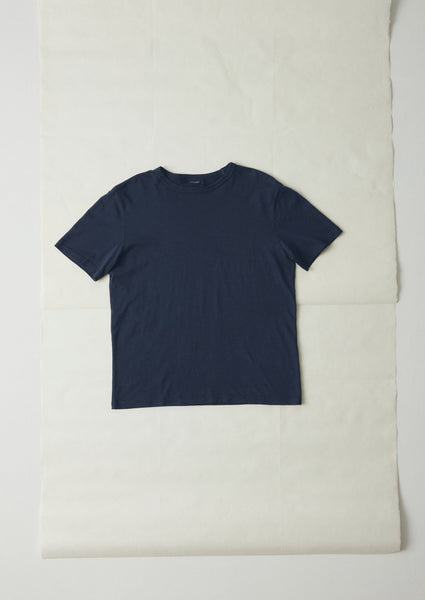 Theo Cotton Short Sleeve Tee Prussian