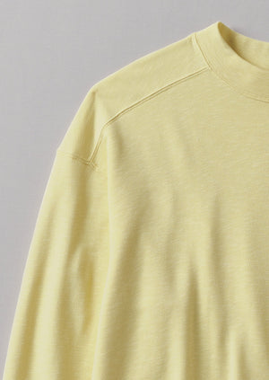 Dropped Shoulder Loopback Jersey Sweatshirt | Yellow | TOAST