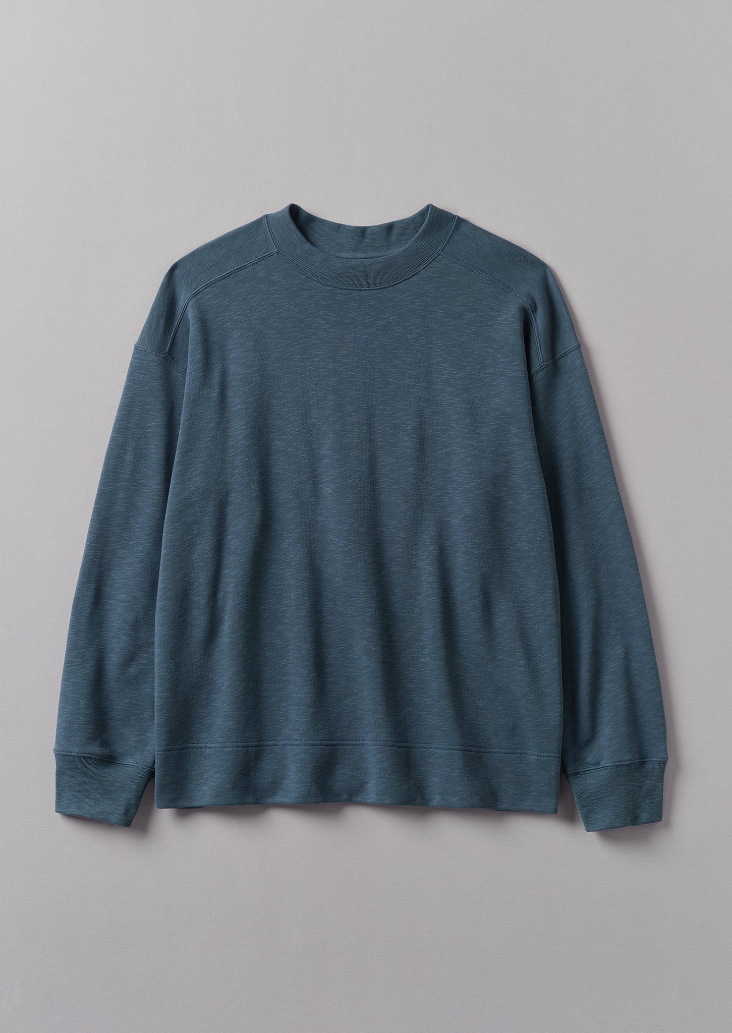 Dropped Shoulder Loopback Jersey Sweatshirt Dusky Navy TOAST