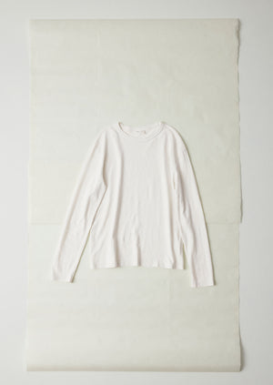 Frank Cotton Long Sleeve Tee | Chalk