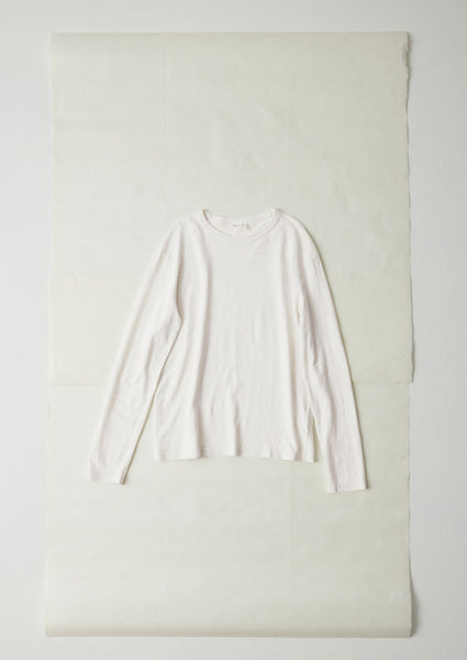 Frank Cotton Long Sleeve Tee Chalk