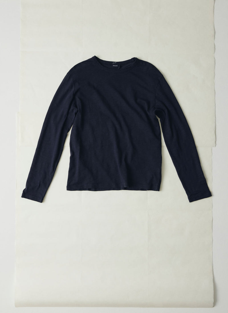 Frank Cotton Long Sleeve Tee | Prussian Blue