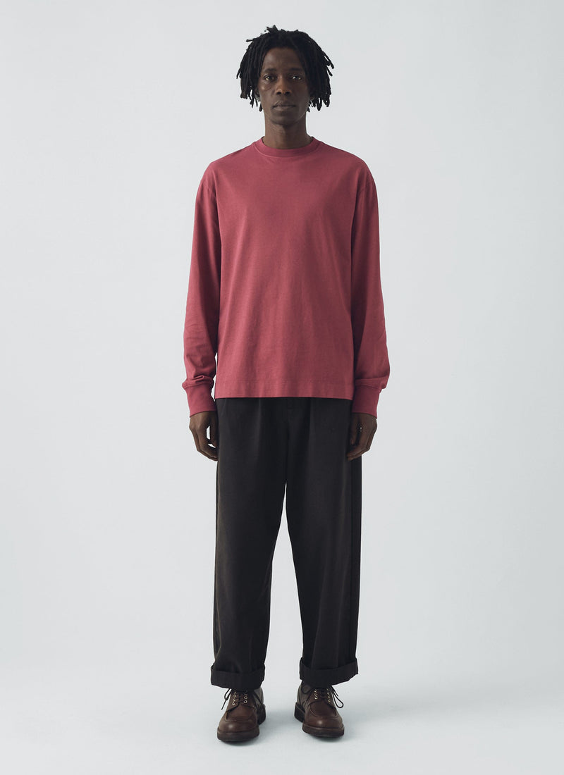 Long Sleeve Crew Neck Tee | Apple Butter