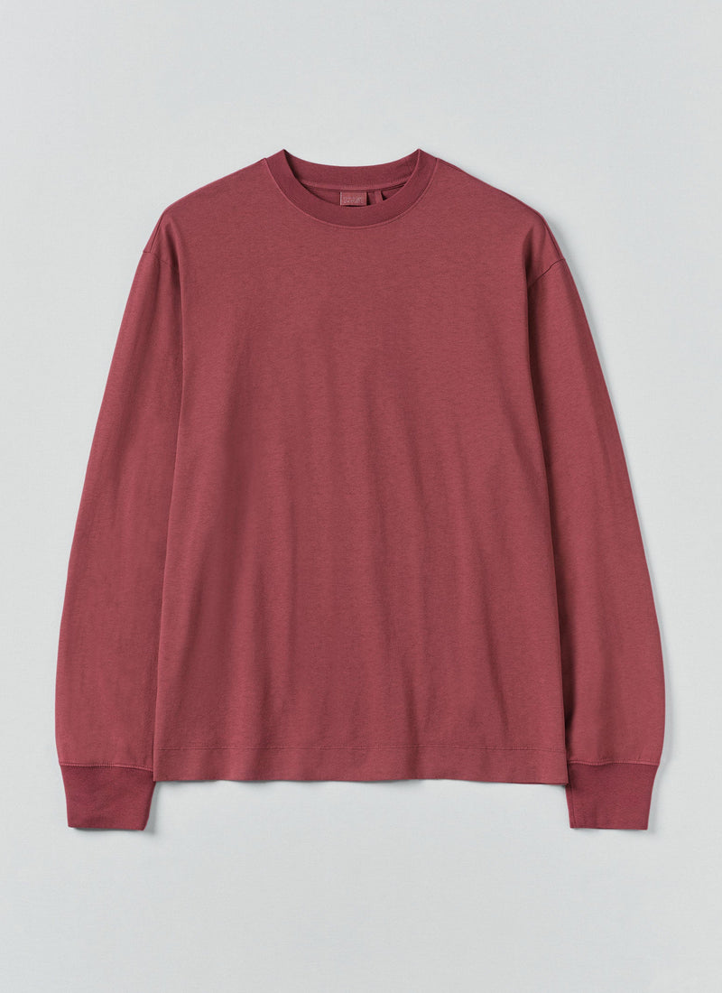 Long Sleeve Crew Neck Tee | Apple Butter