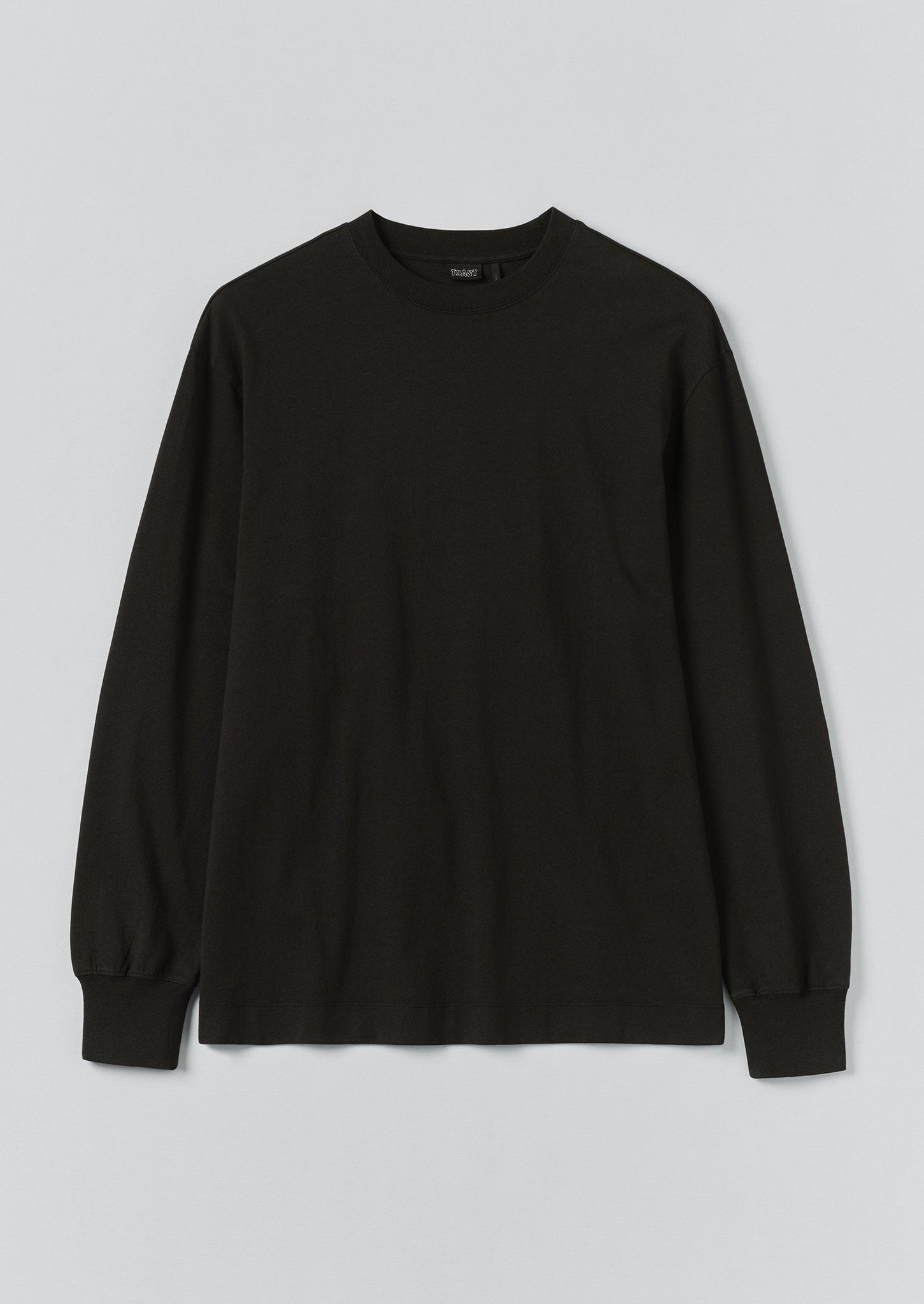 Long Sleeve Crew Neck Tee | Dark Charcoal