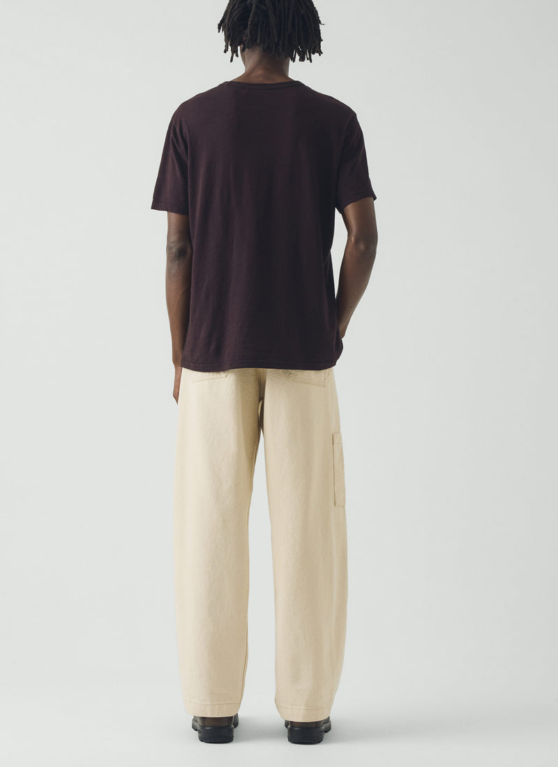 Theo Cotton Short Sleeve Tee | Beetroot