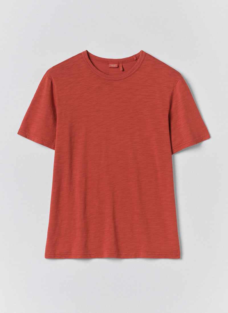 Theo Organic Cotton Short Sleeve Tee | Terracotta