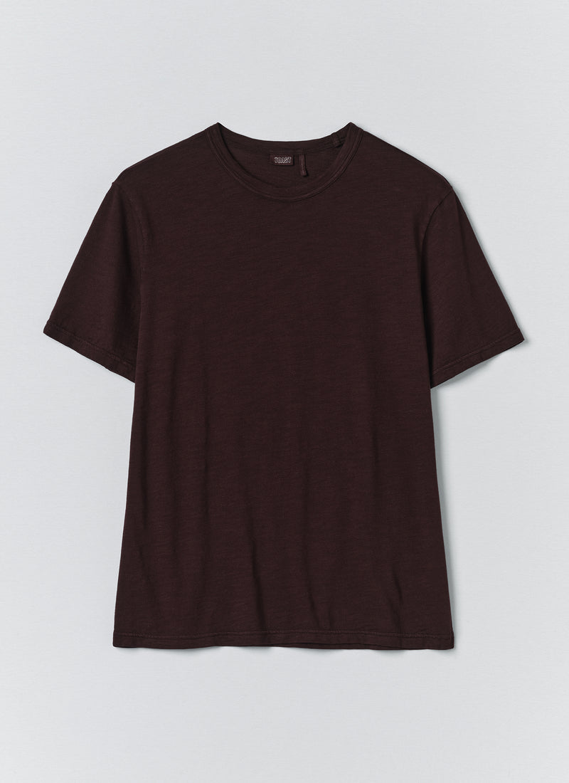 Theo Cotton Short Sleeve Tee | Beetroot