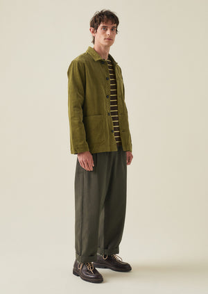 Arlo Organic Cord Jacket | Woodland Green