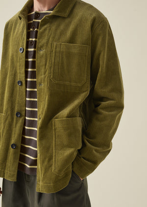 Arlo Organic Cord Jacket | Woodland Green