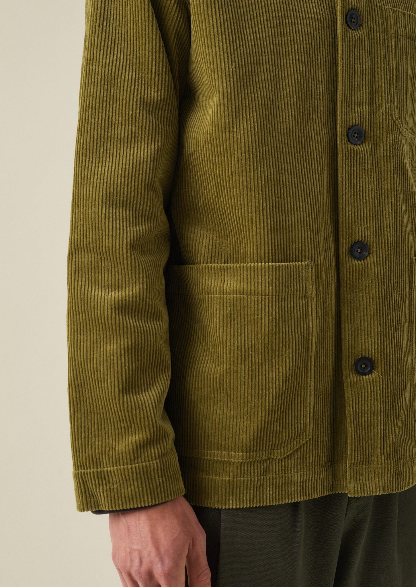 Arlo Organic Cord Jacket | Woodland Green