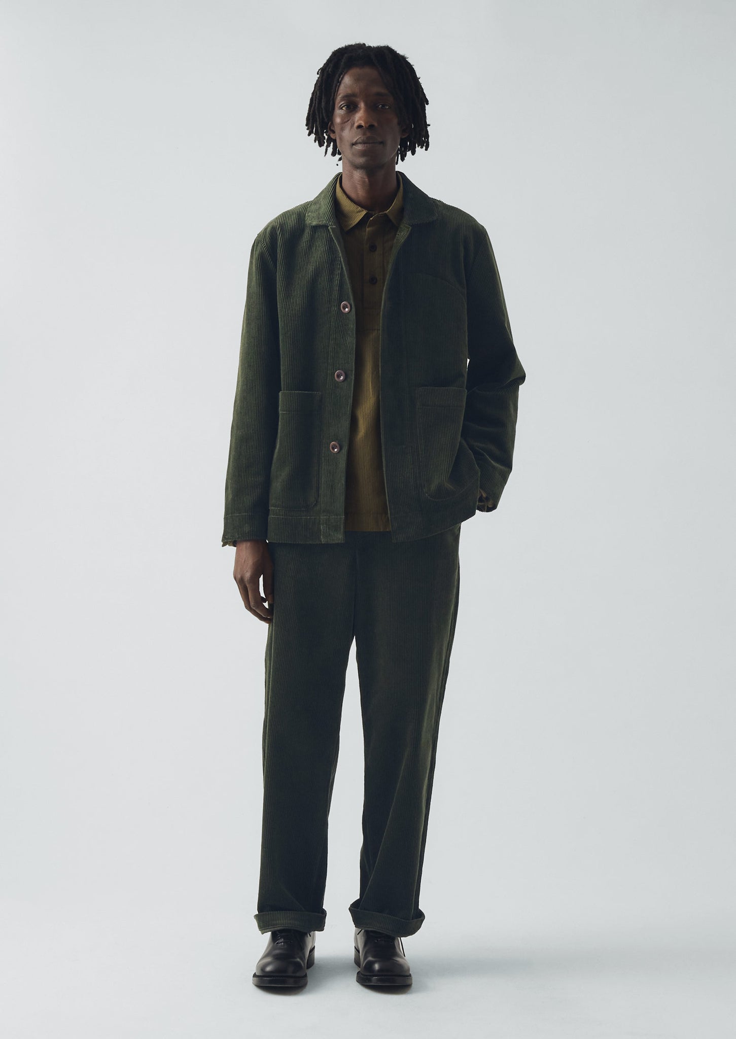 Organic Cord Chore Jacket | Pine