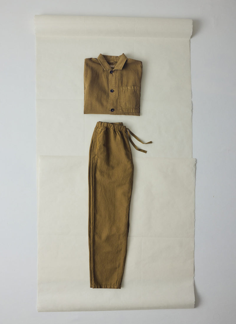 Arlo Garment Dyed Herringbone Jacket | Woodland Green