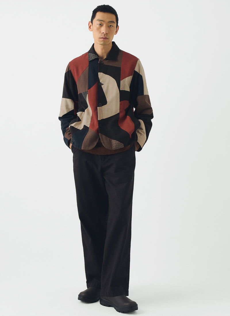 Kantha Applique Cotton Jacket | Multi