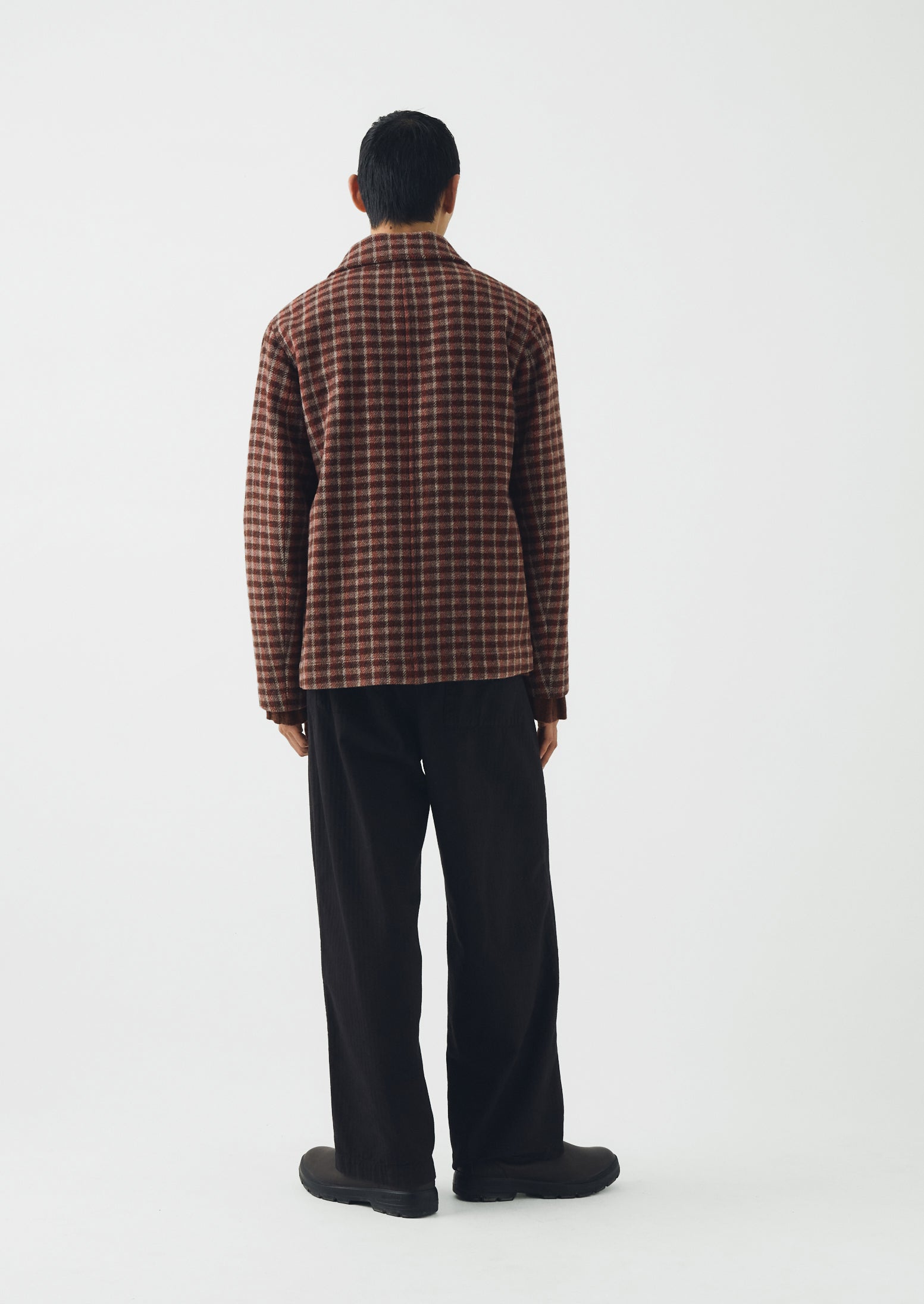 Wool Check Chore Jacket | Red Cedar | TOAST