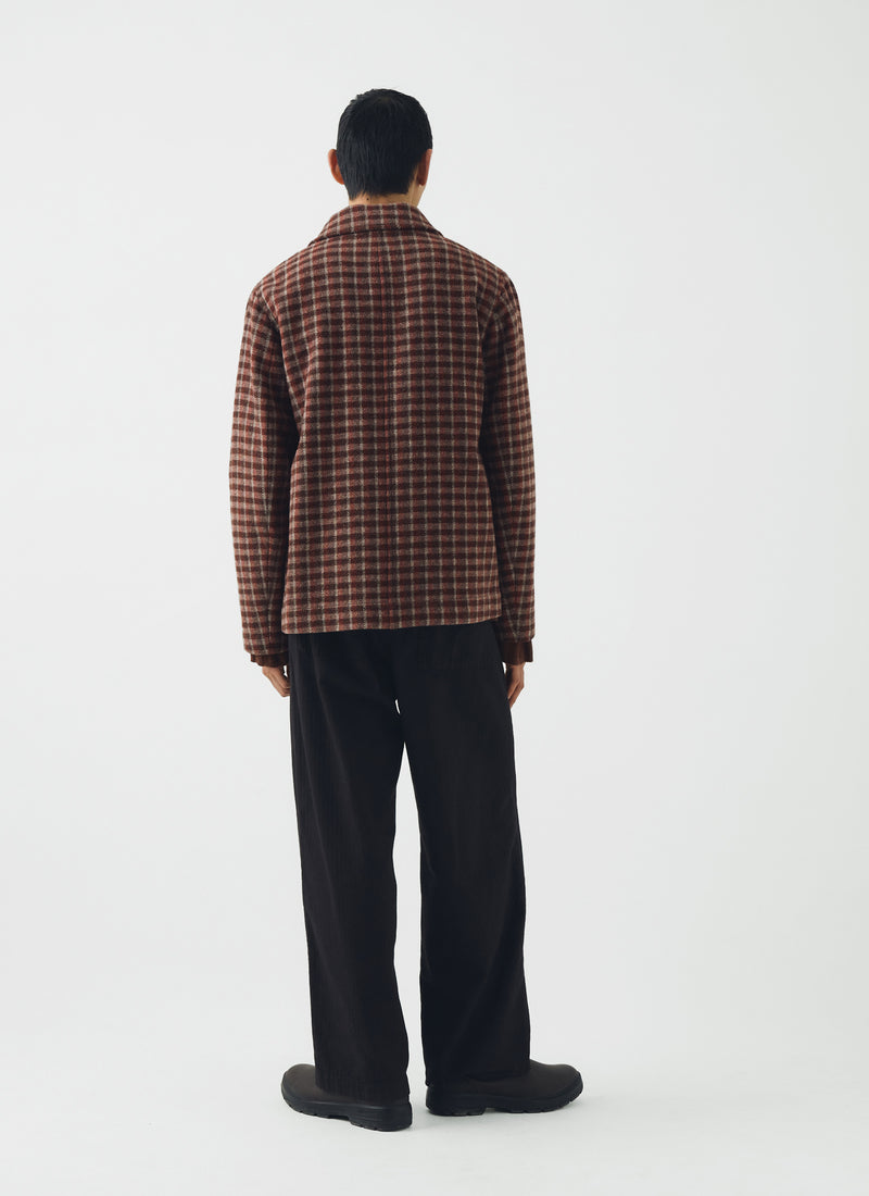 Wool Check Chore Jacket | Red Cedar