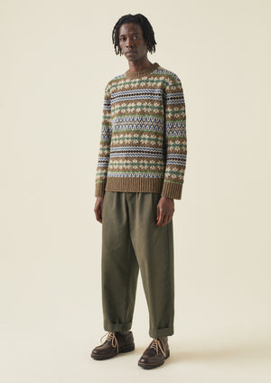 Mens wool fair isle sweater shop