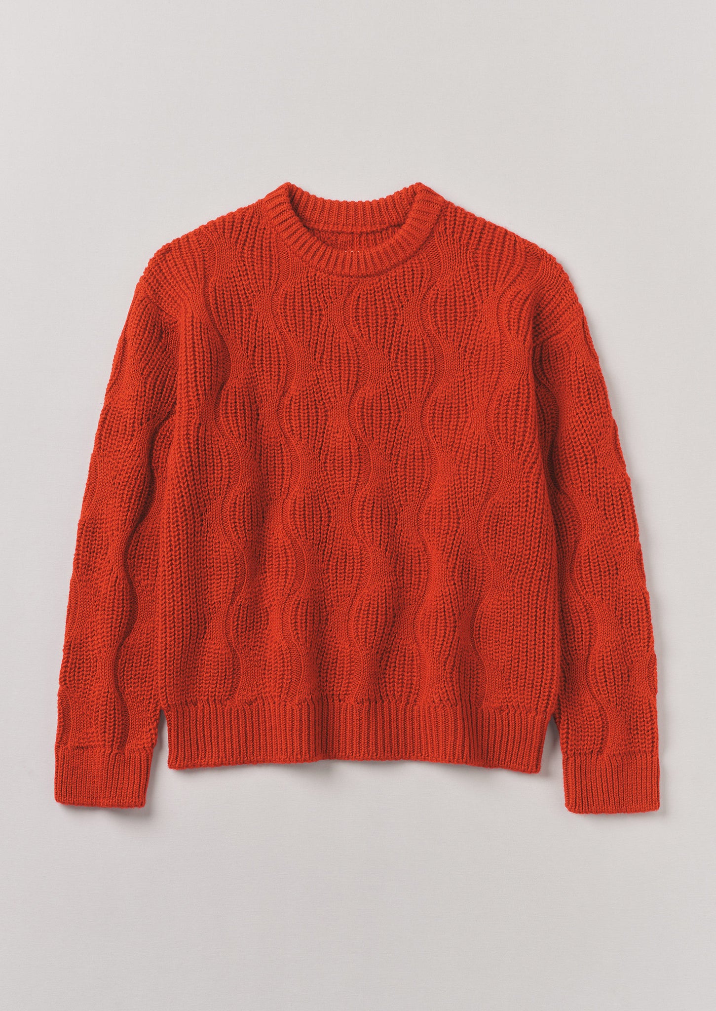 Kite String Ribbed Wool Sweater Tangerine TOAST