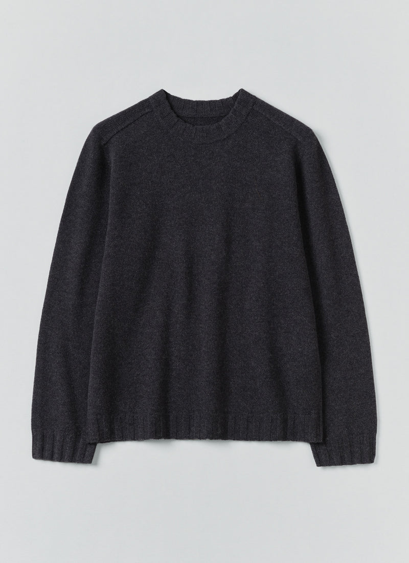 Wool Cashmere Sweater | Charcoal