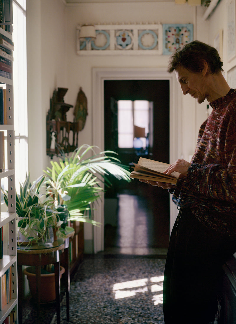 Hand Dyed Textured Sweater | Plum Multi