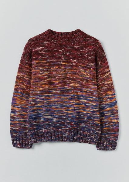 Hand Dyed Textured Sweater | Plum Multi | TOAST