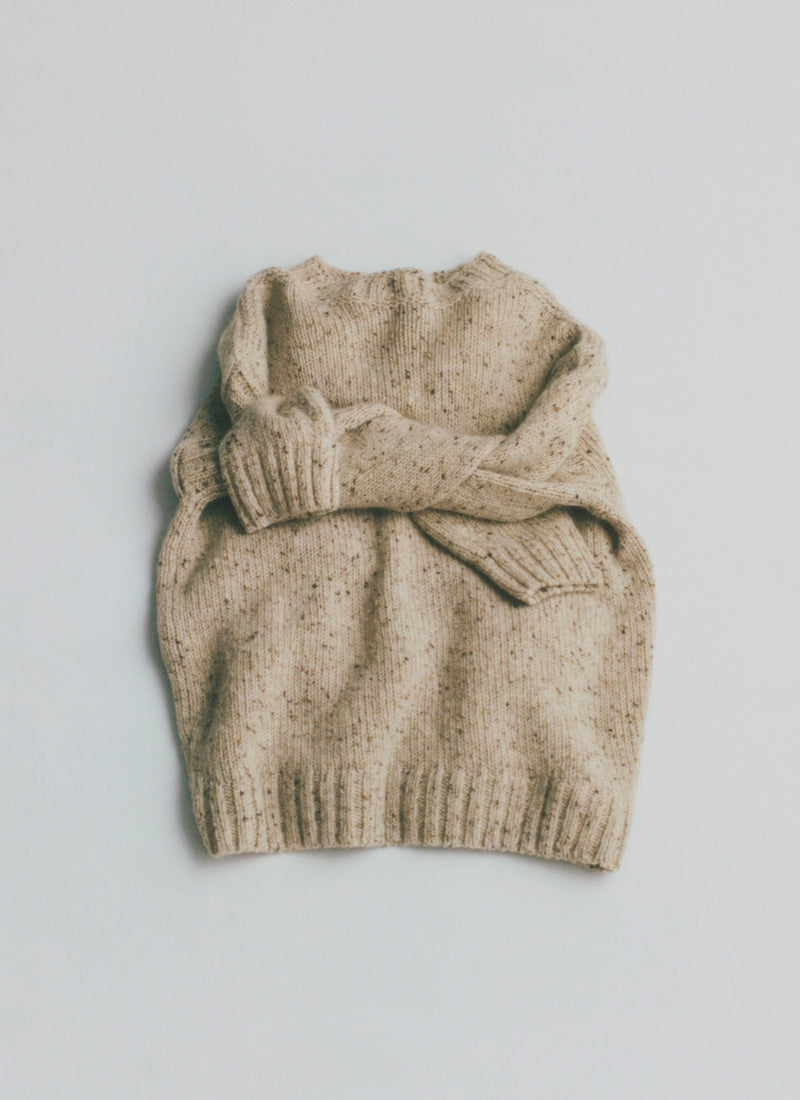 Finn Donegal Wool Sweater | Oatmeal