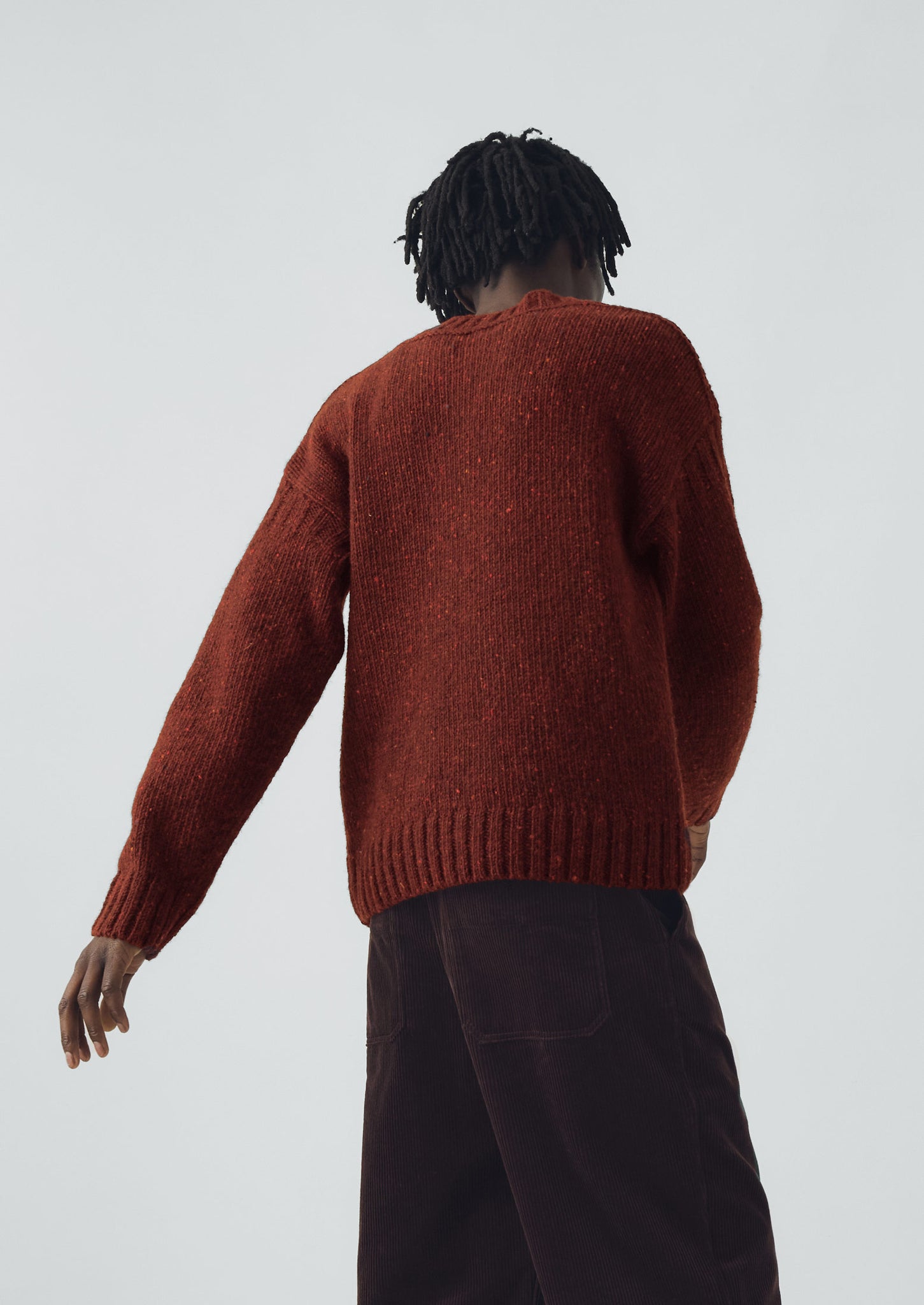 Finn Donegal Wool Sweater | Bordeaux