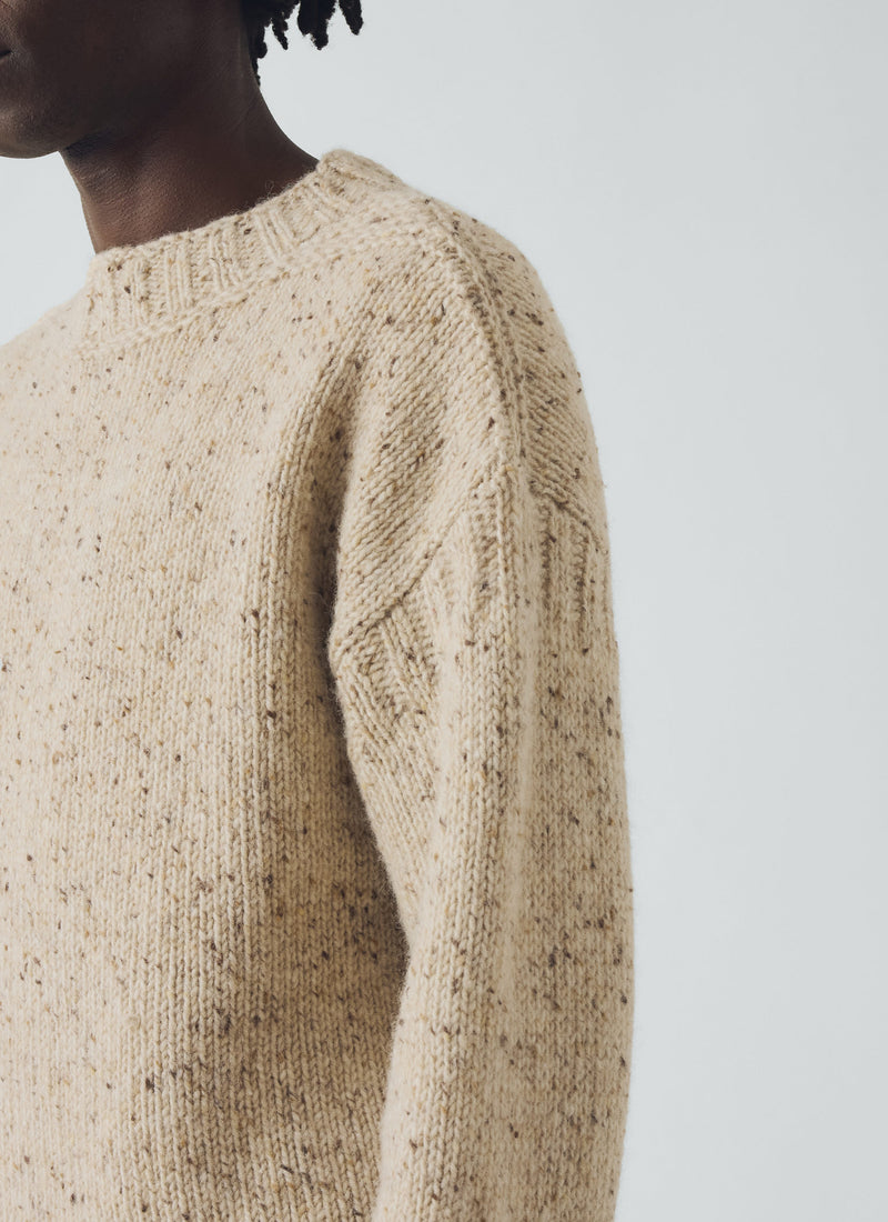 Finn Donegal Wool Sweater | Oatmeal