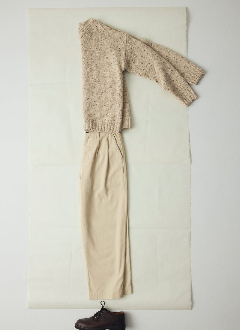 Finn Donegal Wool Sweater | Oatmeal